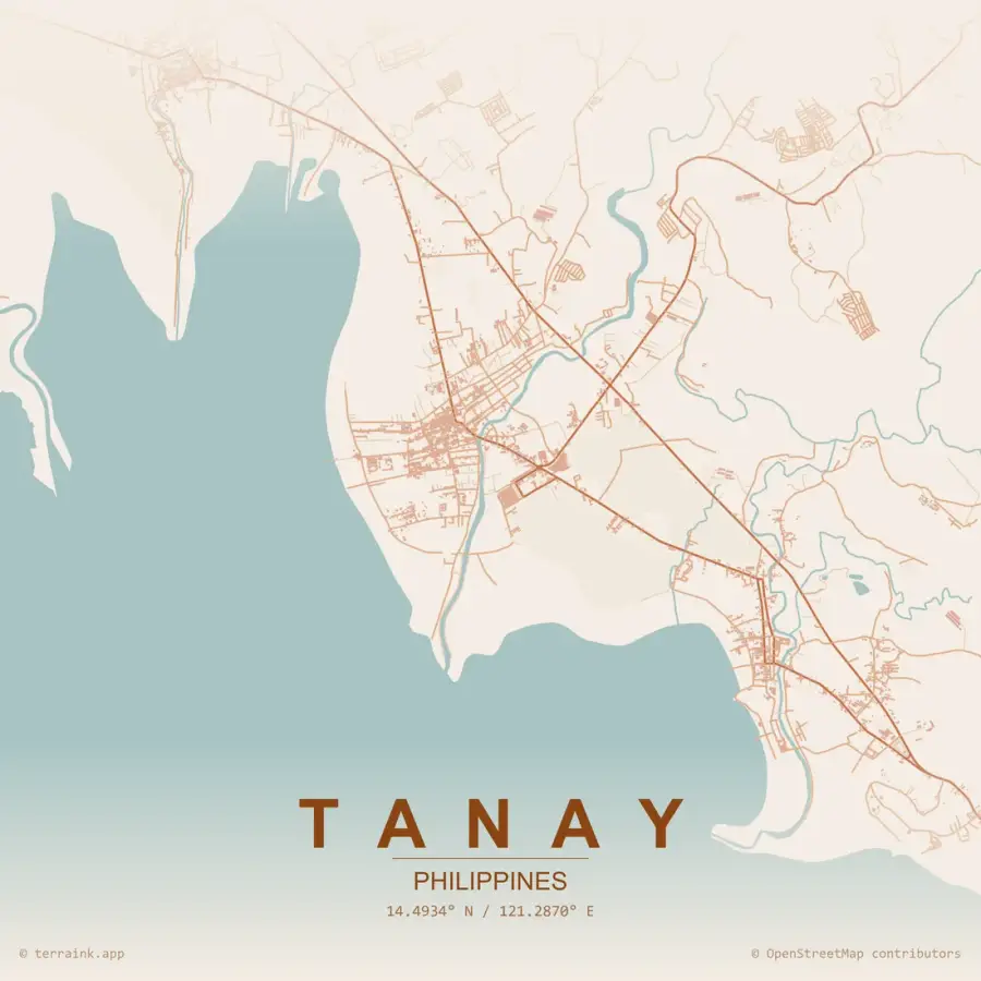 Map of Tanay, Rizal, location of Linaw Dinig Hearing Aid Center